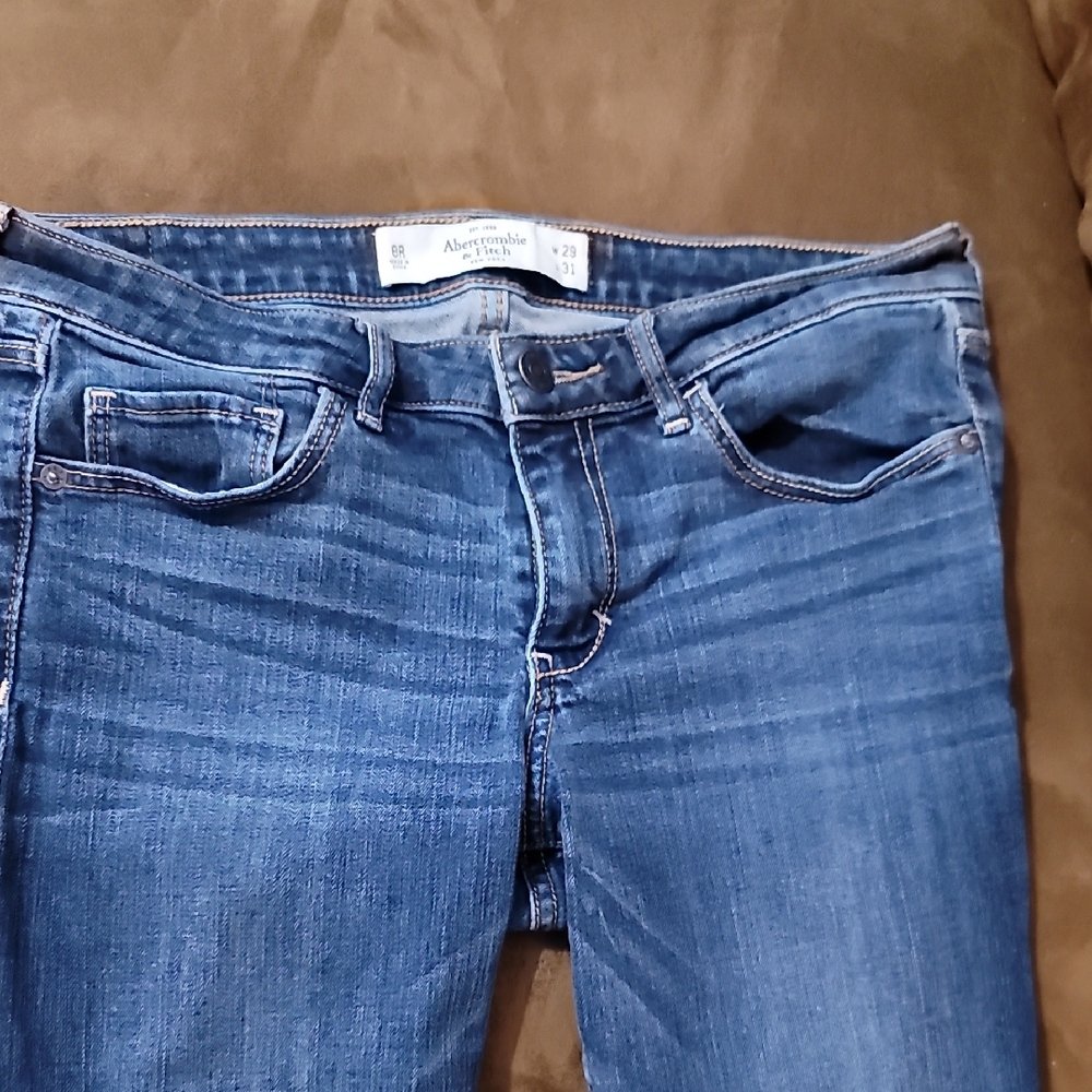 Abercrombie & Fitch Men's Blue Skinny Jeans